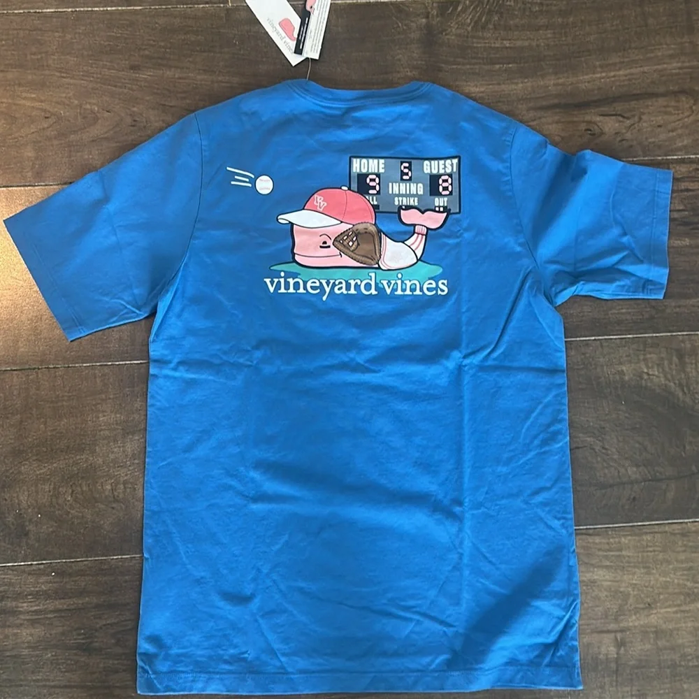 NWT Boys Vineyard Vines Blue Graphic T-Shirt - Picture 3 of 5